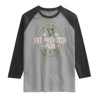 Pat McCrotch Irish Pub Raglan Shirt St Patricks Day Dirty Adult Drinking