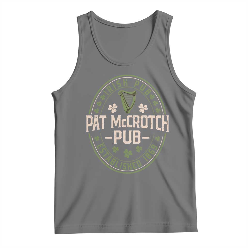 Pat McCrotch Irish Pub Tank Top St Patricks Day Dirty Adult Drinking