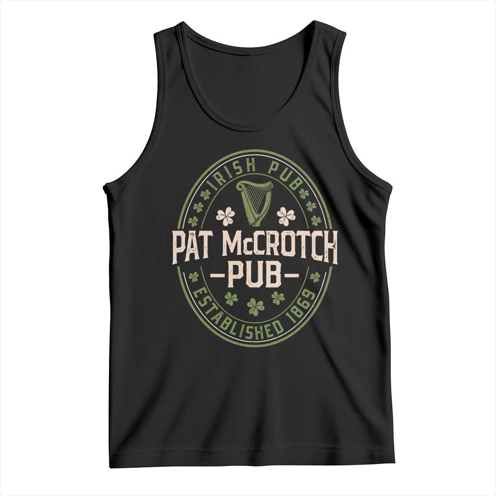 Pat McCrotch Irish Pub Tank Top St Patricks Day Dirty Adult Drinking