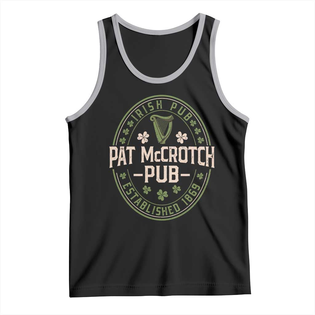 Pat McCrotch Irish Pub Tank Top St Patricks Day Dirty Adult Drinking