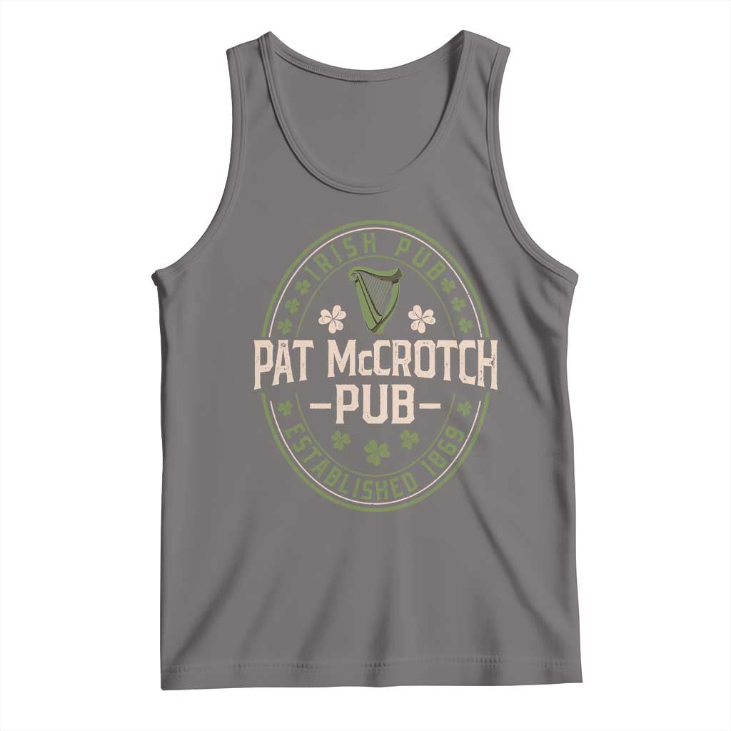 Pat McCrotch Irish Pub Tank Top St Patricks Day Dirty Adult Drinking