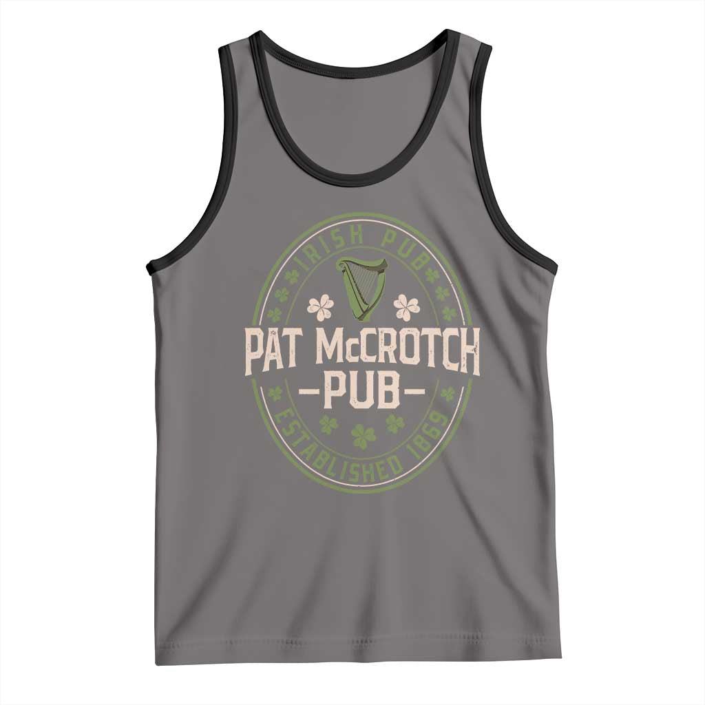 Pat McCrotch Irish Pub Tank Top St Patricks Day Dirty Adult Drinking