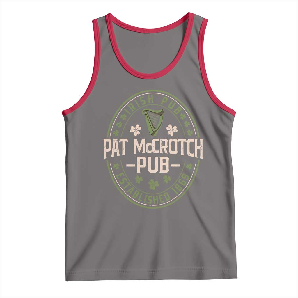 Pat McCrotch Irish Pub Tank Top St Patricks Day Dirty Adult Drinking