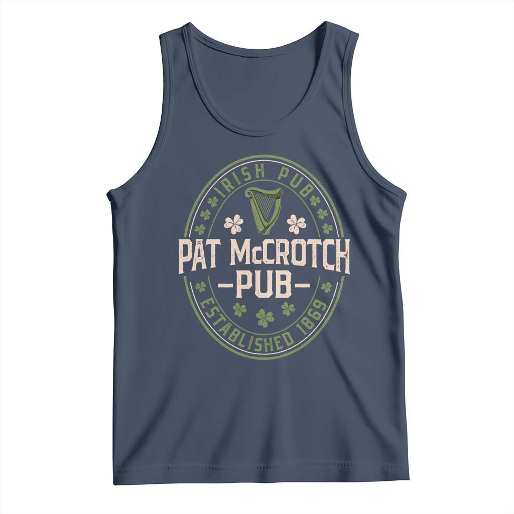 Pat McCrotch Irish Pub Tank Top St Patricks Day Dirty Adult Drinking