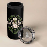 Funny Pat McCrotch Irish Pub 4 in 1 Can Cooler Tumbler St Patricks Day Adult Humor Party Drinking