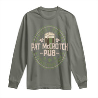 Funny Pat McCrotch Irish Pub Long Sleeve Shirt St Patricks Day Adult Humor Party Drinking