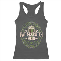 Funny Pat McCrotch Irish Pub Racerback Tank Top St Patricks Day Adult Humor Party Drinking
