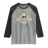 Funny Pat McCrotch Irish Pub Raglan Shirt St Patricks Day Adult Humor Party Drinking