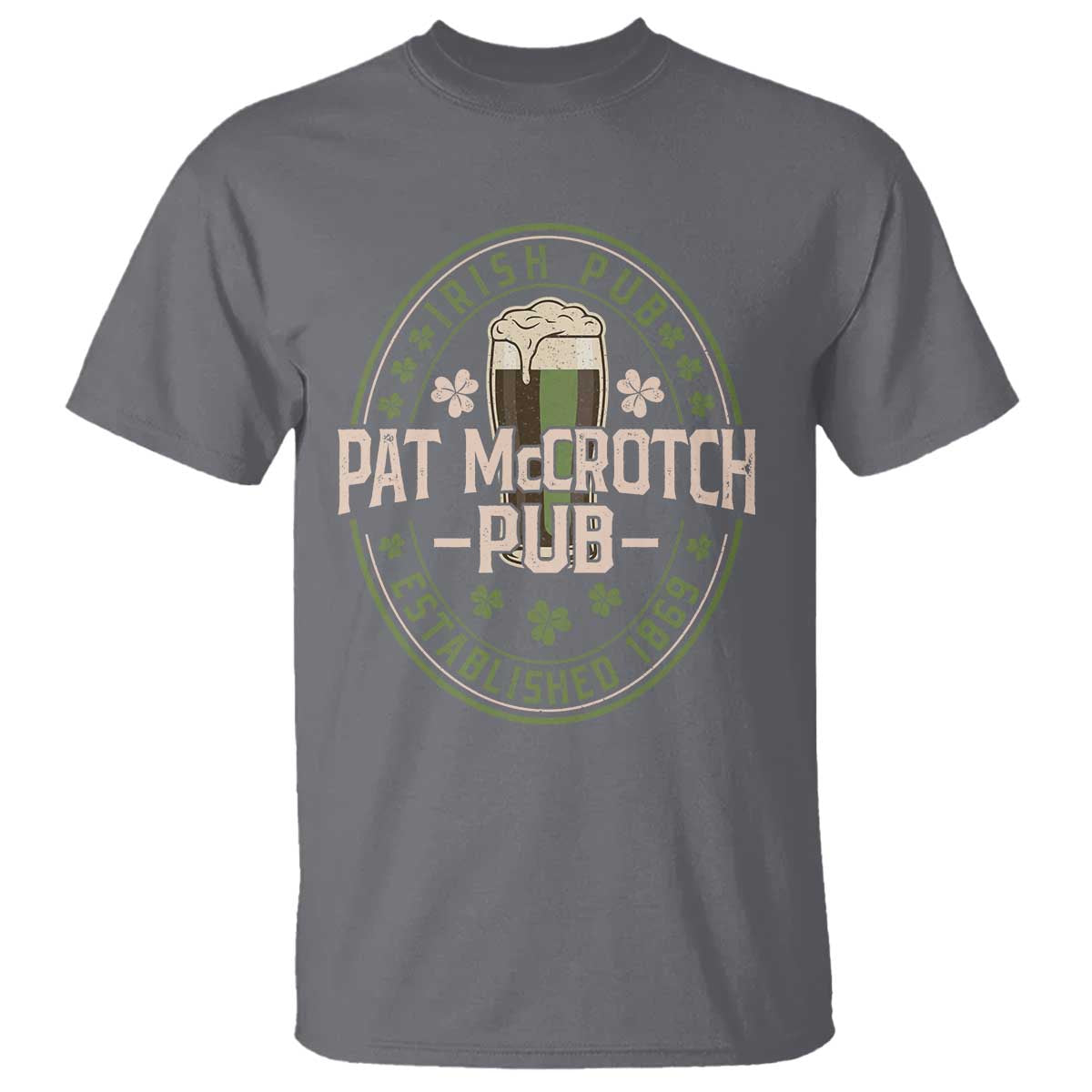 Funny Pat McCrotch Irish Pub T Shirt St Patricks Day Adult Humor Party Drinking