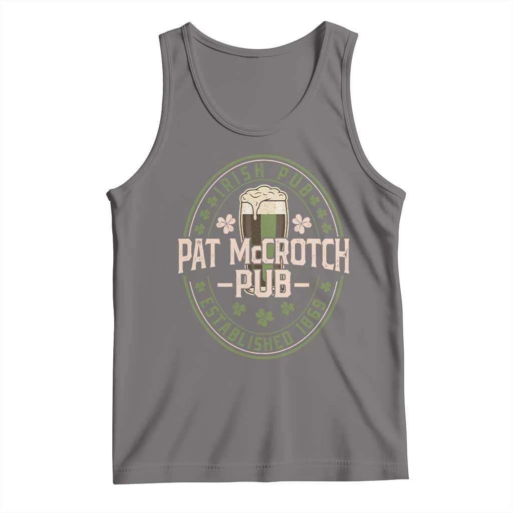 Funny Pat McCrotch Irish Pub Tank Top St Patricks Day Adult Humor Party Drinking