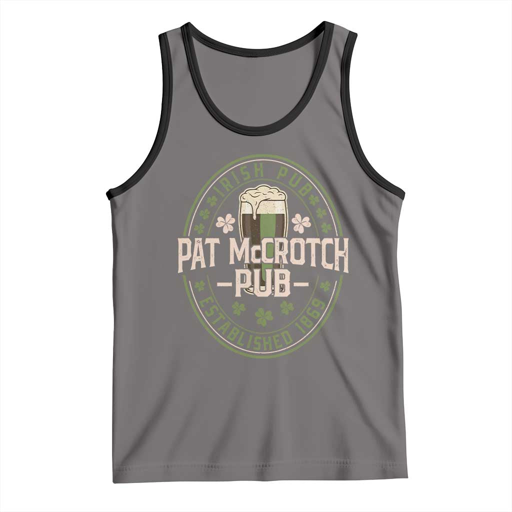 Funny Pat McCrotch Irish Pub Tank Top St Patricks Day Adult Humor Party Drinking