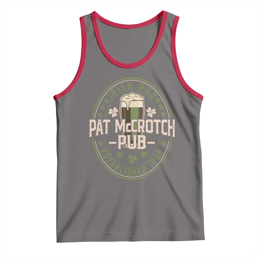 Funny Pat McCrotch Irish Pub Tank Top St Patricks Day Adult Humor Party Drinking