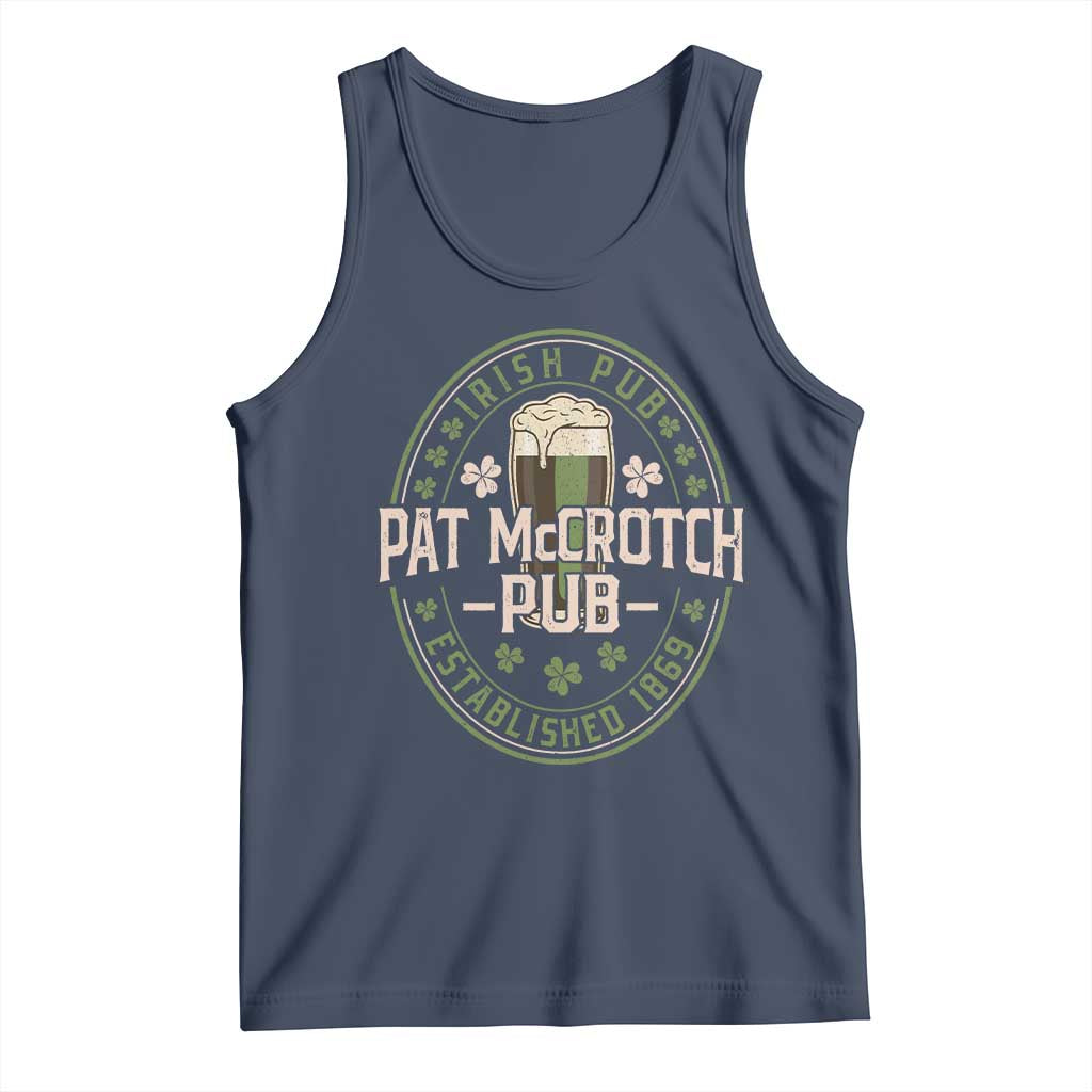 Funny Pat McCrotch Irish Pub Tank Top St Patricks Day Adult Humor Party Drinking