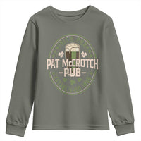 Funny Pat McCrotch Irish Pub Youth Sweatshirt St Patricks Day Adult Humor Party Drinking