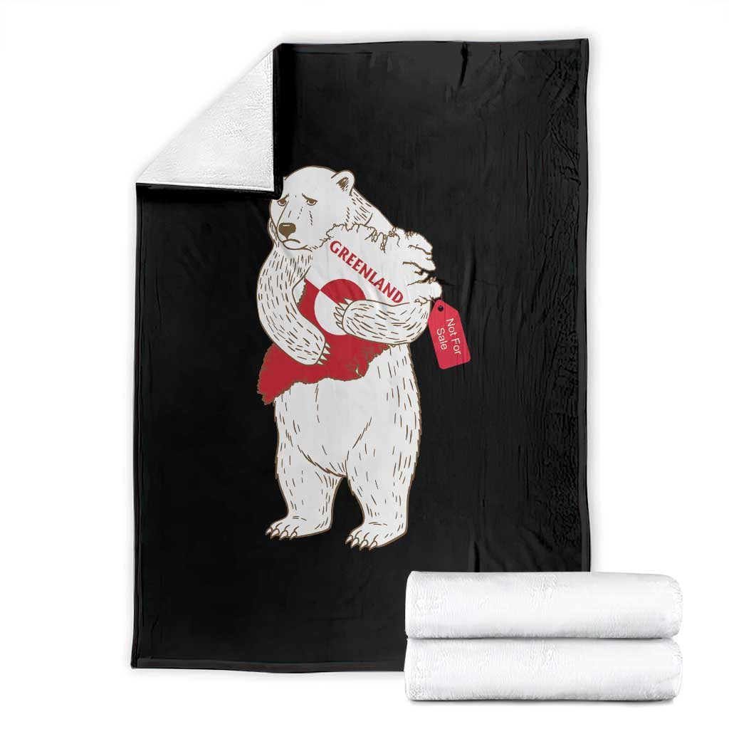 Greenland Is Not For Sale Throw Blanket Greenland Bear Hug