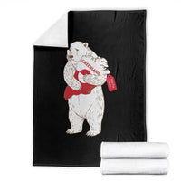 Greenland Is Not For Sale Throw Blanket Greenland Bear Hug