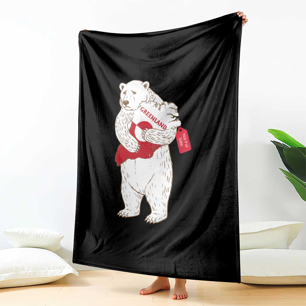Greenland Is Not For Sale Throw Blanket Greenland Bear Hug