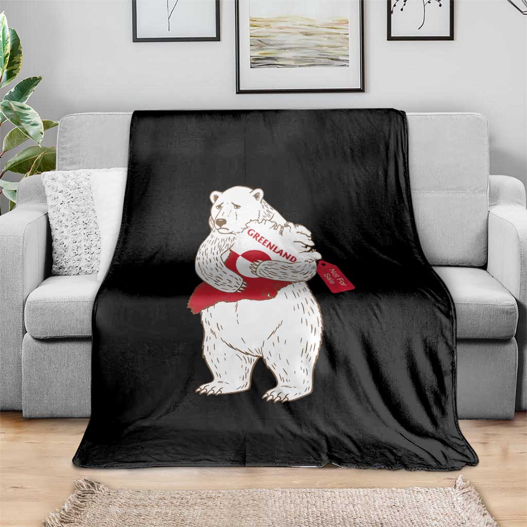 Greenland Is Not For Sale Throw Blanket Greenland Bear Hug