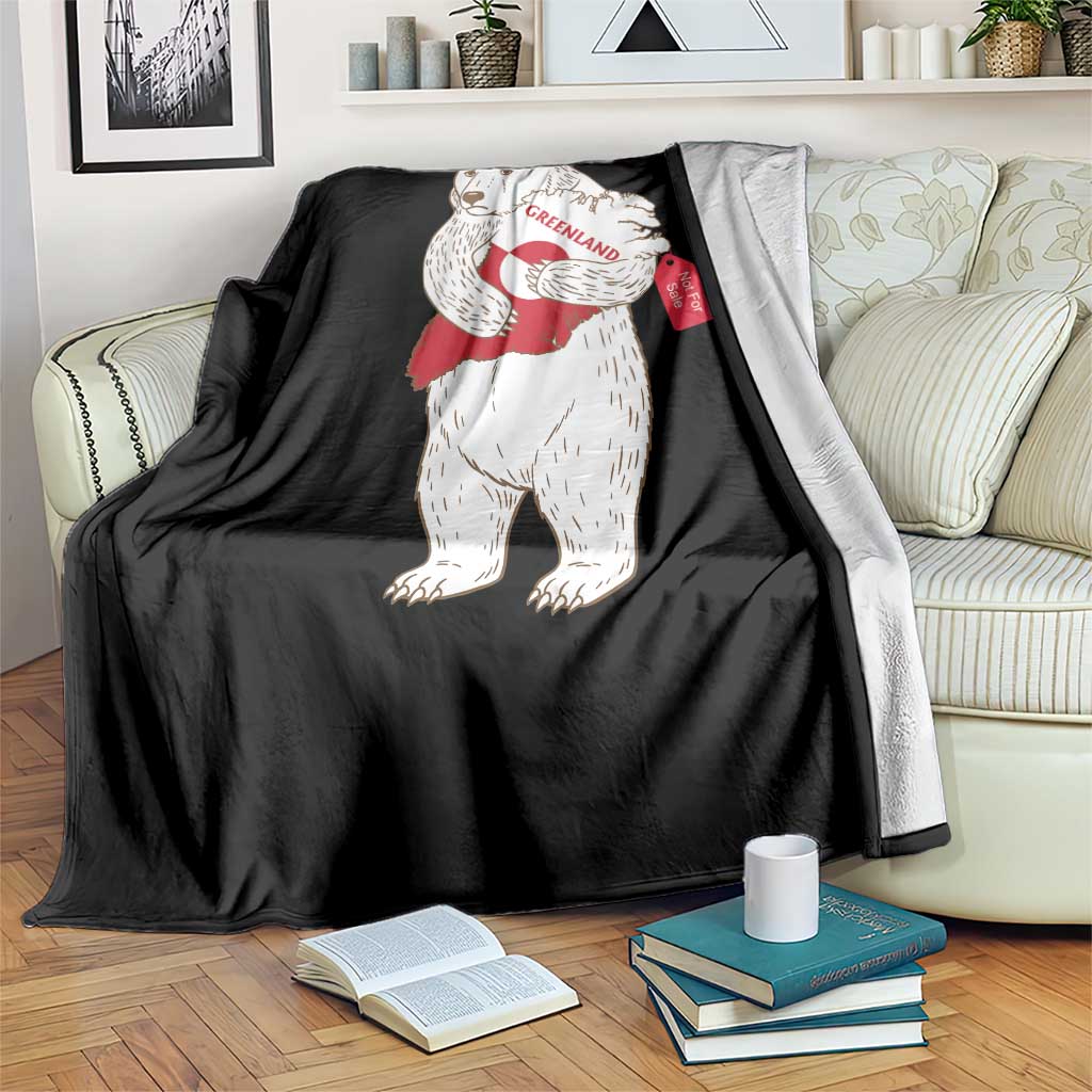 Greenland Is Not For Sale Throw Blanket Greenland Bear Hug