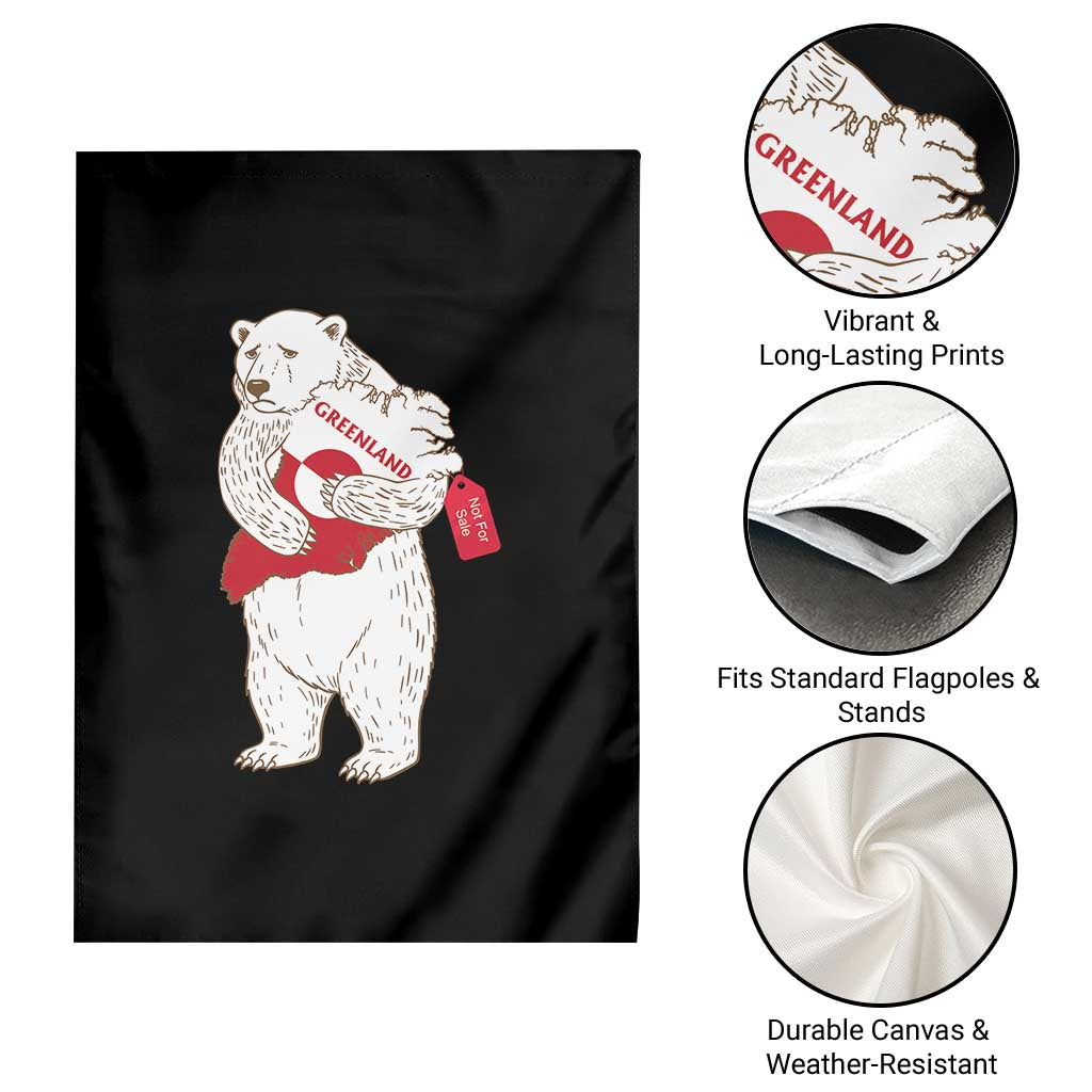 Greenland Is Not For Sale Garden Flag Greenland Bear Hug