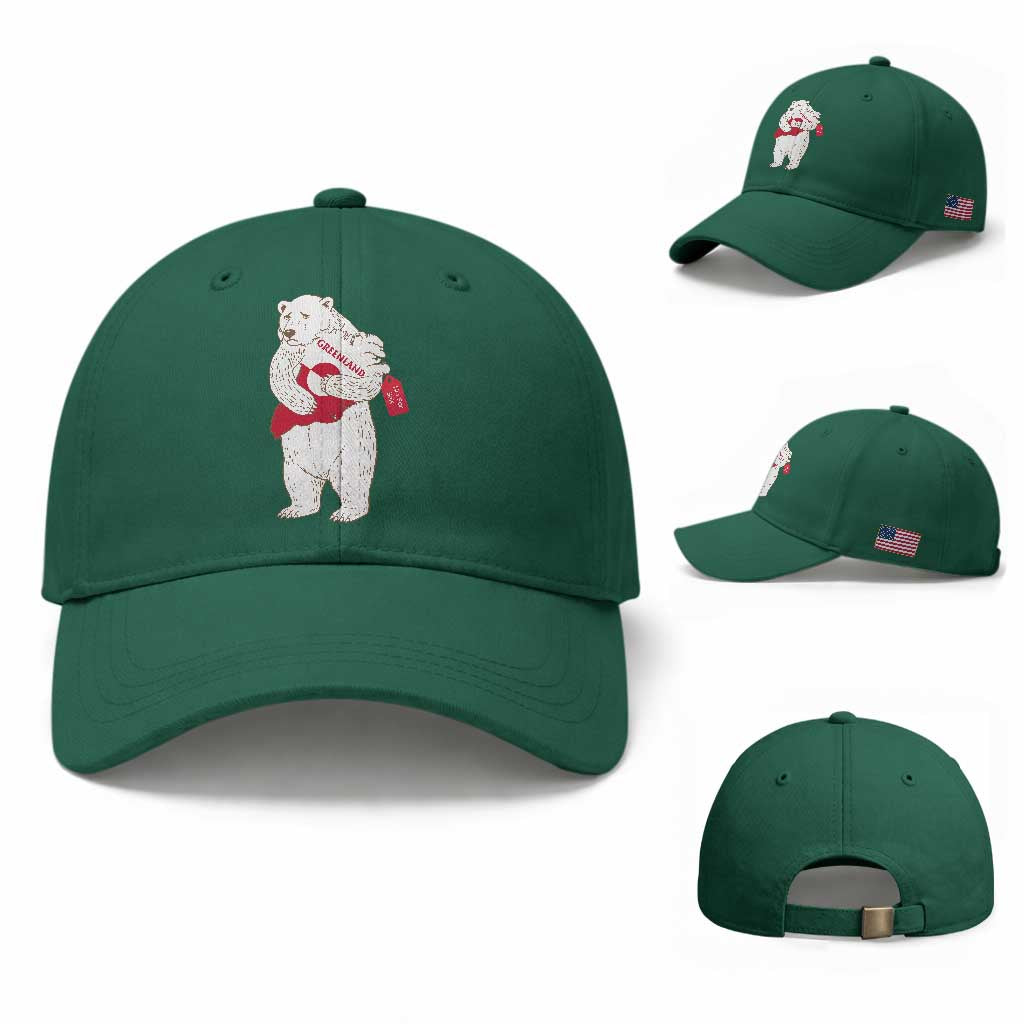 Greenland Is Not For Sale Baseball Cap Greenland Bear Hug