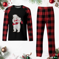 Greenland Is Not For Sale Plaid Pajama Set Greenland Bear Hug