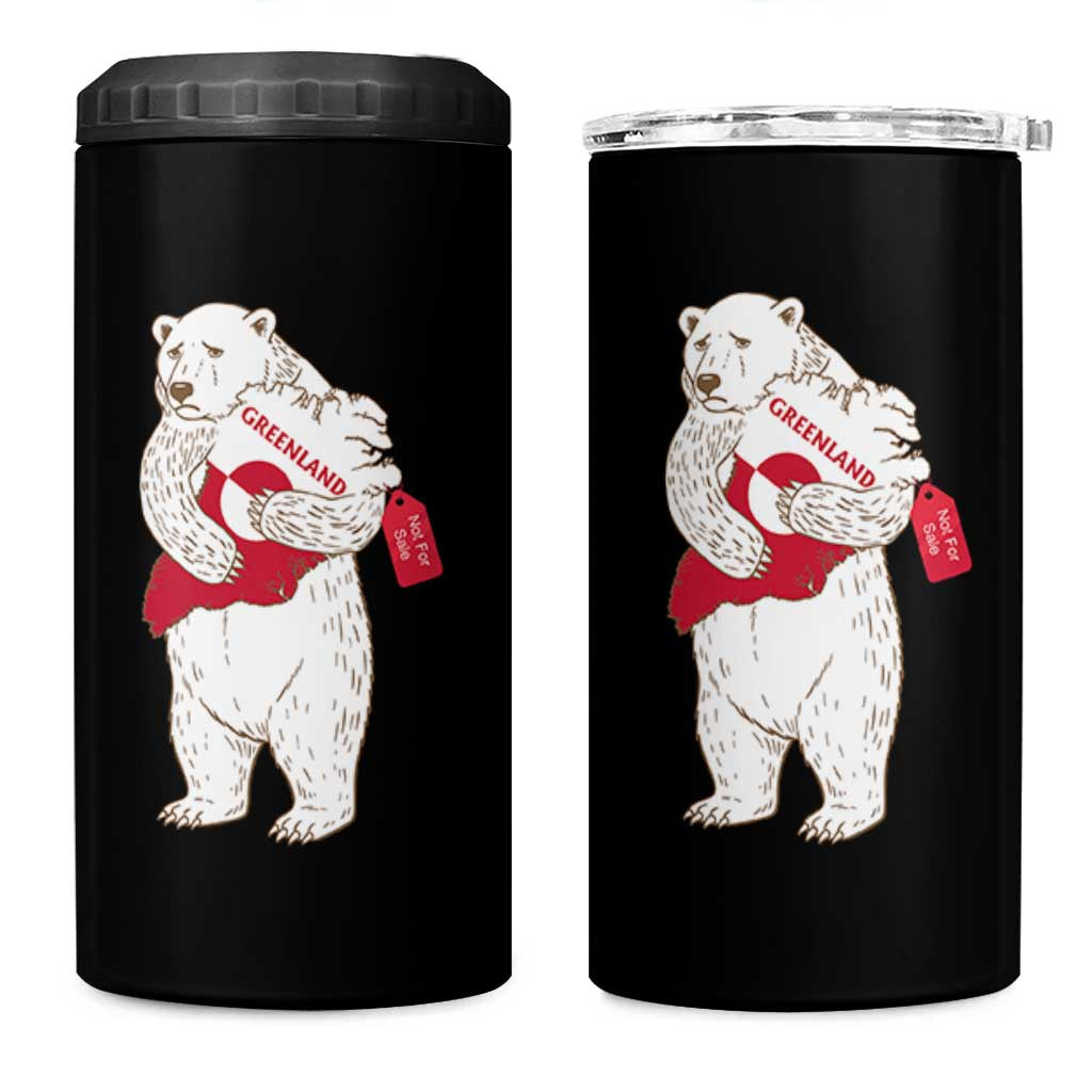 Greenland Is Not For Sale 4 in 1 Can Cooler Tumbler Greenland Bear Hug