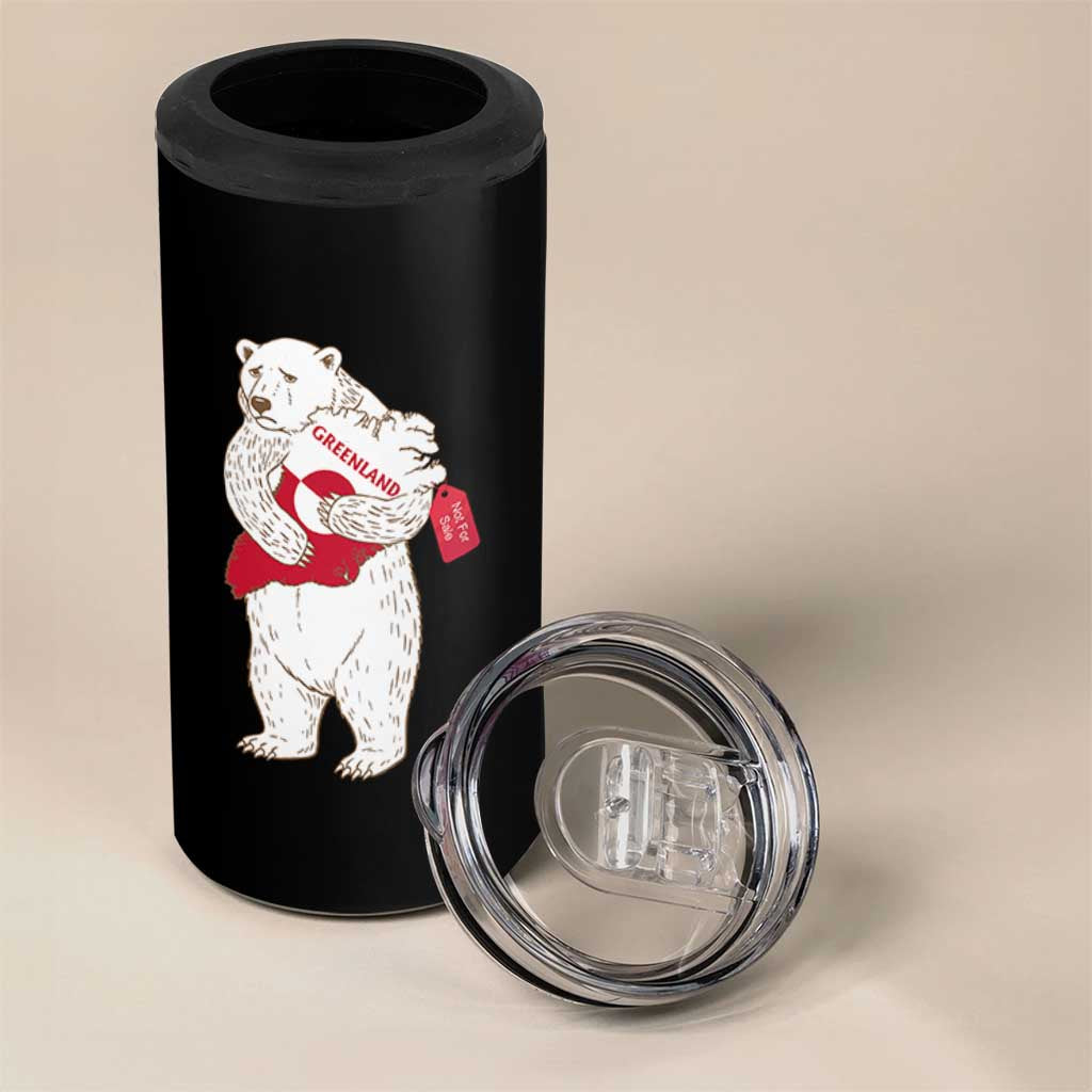Greenland Is Not For Sale 4 in 1 Can Cooler Tumbler Greenland Bear Hug