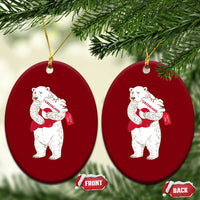 Greenland Is Not For Sale Ceramic Ornament Greenland Bear Hug