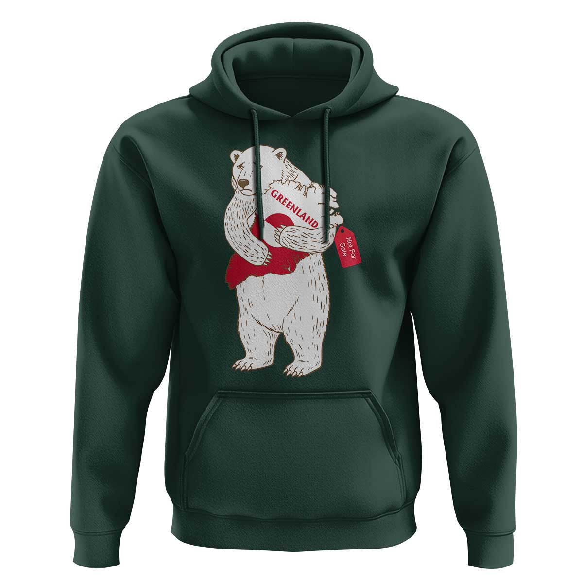Greenland Is Not For Sale Hoodie Greenland Bear Hug