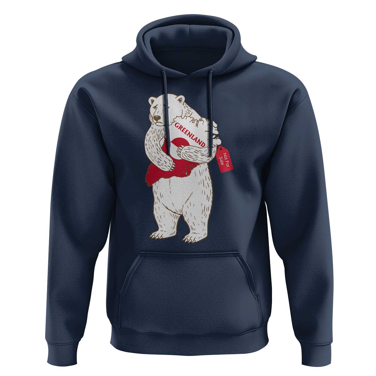 Greenland Is Not For Sale Hoodie Greenland Bear Hug