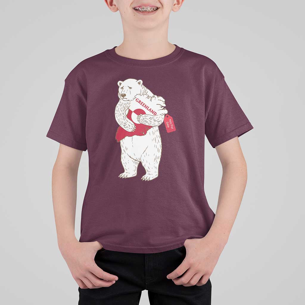 Greenland Is Not For Sale T Shirt For Kid Greenland Bear Hug