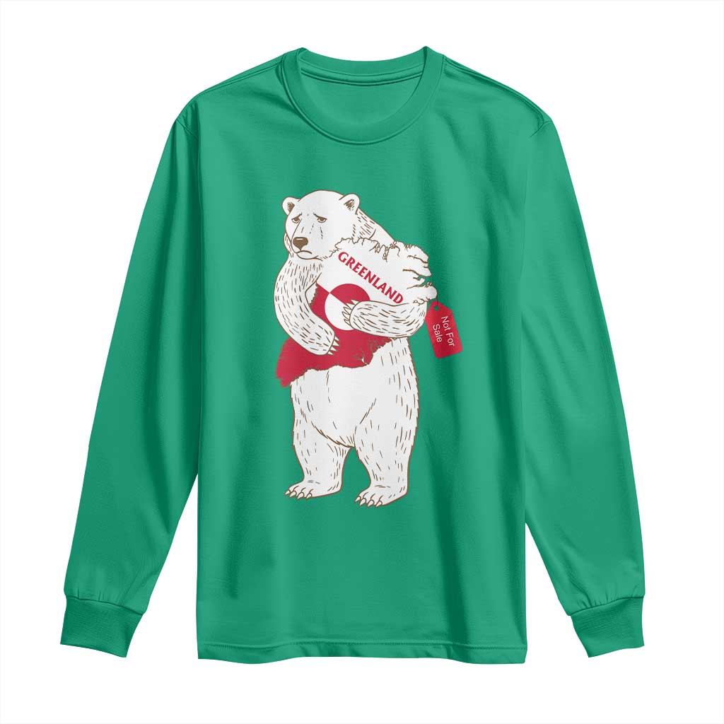 Greenland Is Not For Sale Long Sleeve Shirt Greenland Bear Hug