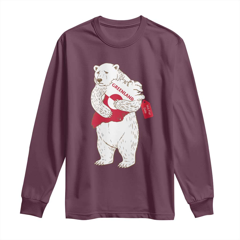 Greenland Is Not For Sale Long Sleeve Shirt Greenland Bear Hug