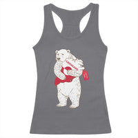 Greenland Is Not For Sale Racerback Tank Top Greenland Bear Hug