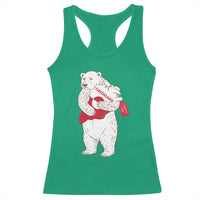 Greenland Is Not For Sale Racerback Tank Top Greenland Bear Hug