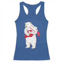 Greenland Is Not For Sale Racerback Tank Top Greenland Bear Hug