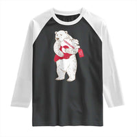 Greenland Is Not For Sale Raglan Shirt Greenland Bear Hug