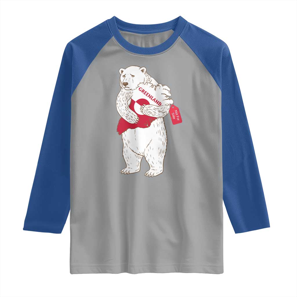Greenland Is Not For Sale Raglan Shirt Greenland Bear Hug