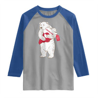 Greenland Is Not For Sale Raglan Shirt Greenland Bear Hug