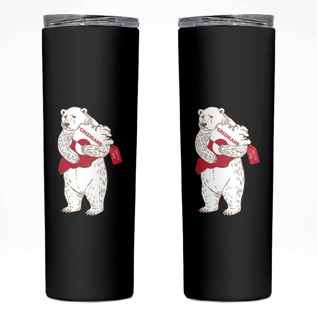 Greenland Is Not For Sale Skinny Tumbler Greenland Bear Hug