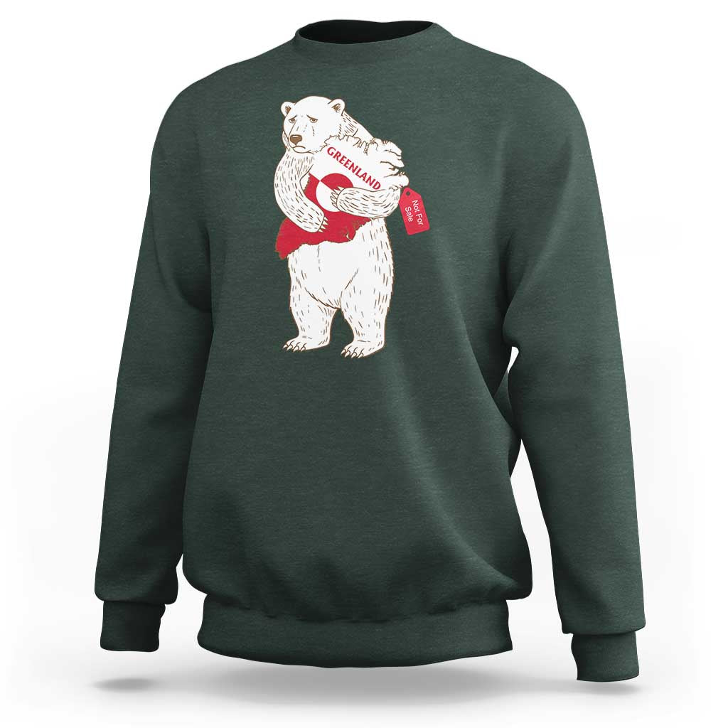 Greenland Is Not For Sale Sweatshirt Greenland Bear Hug