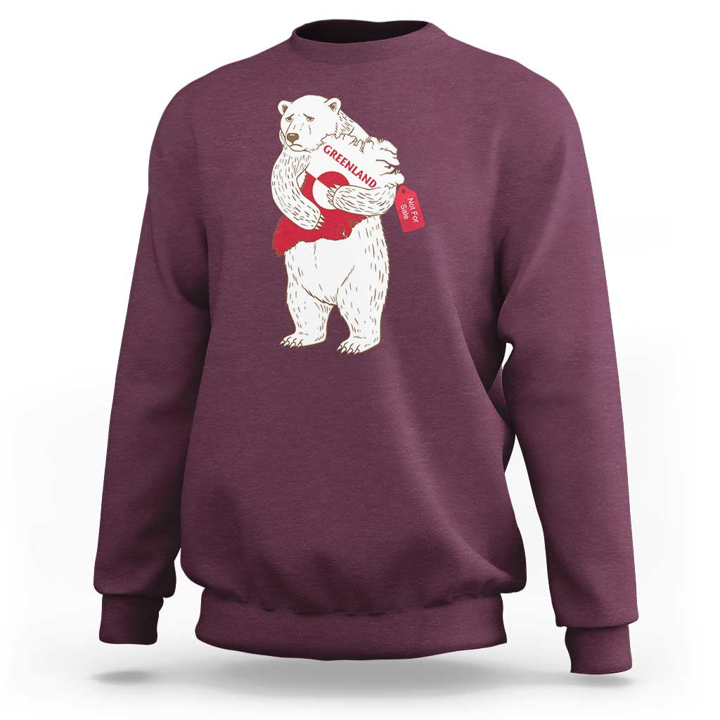 Greenland Is Not For Sale Sweatshirt Greenland Bear Hug