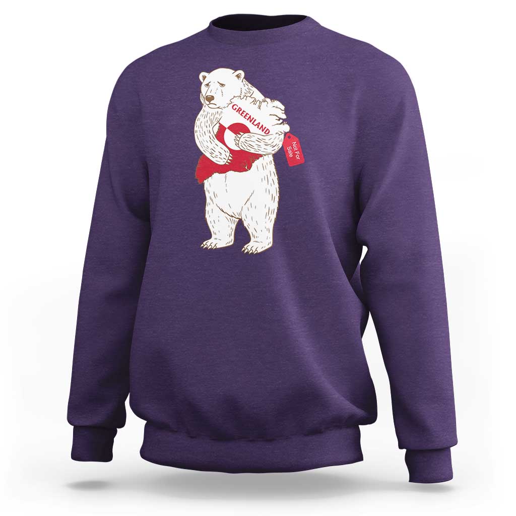 Greenland Is Not For Sale Sweatshirt Greenland Bear Hug