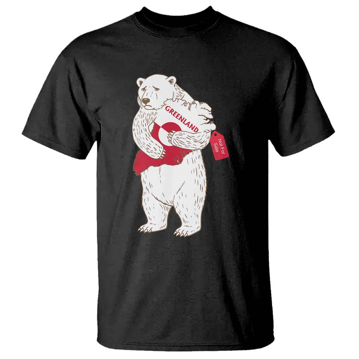 Greenland Is Not For Sale T Shirt Greenland Bear Hug