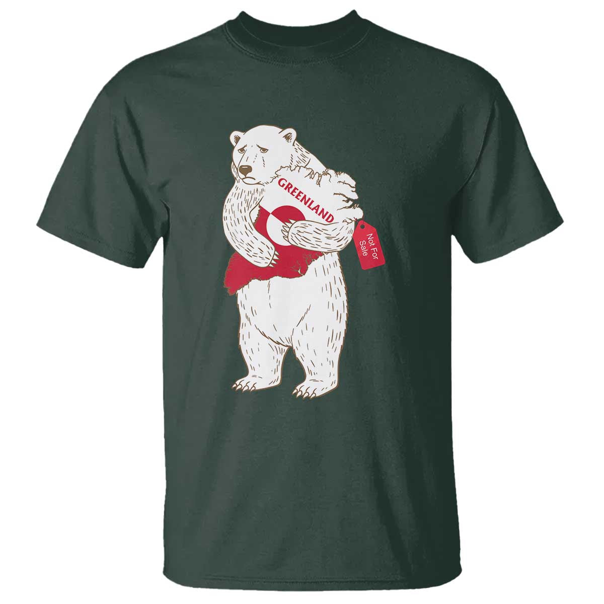 Greenland Is Not For Sale T Shirt Greenland Bear Hug