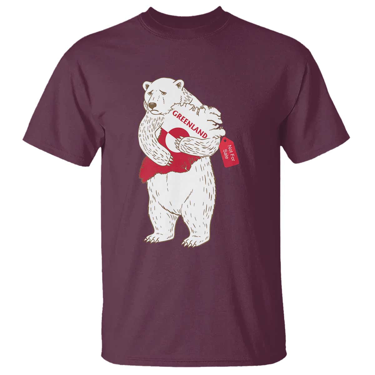 Greenland Is Not For Sale T Shirt Greenland Bear Hug