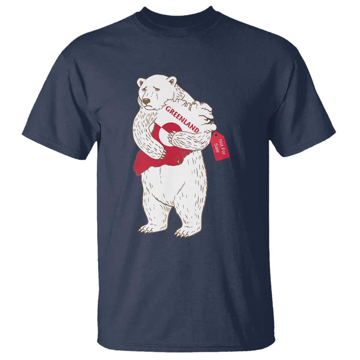 Greenland Is Not For Sale T Shirt Greenland Bear Hug