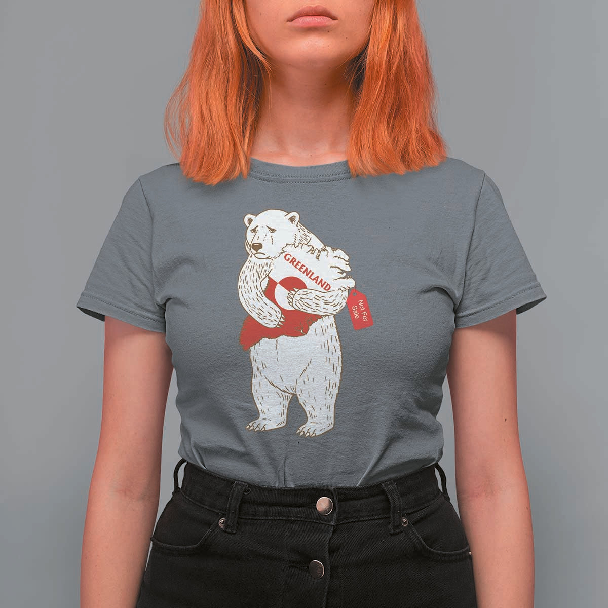 Greenland Is Not For Sale T Shirt For Women Greenland Bear Hug