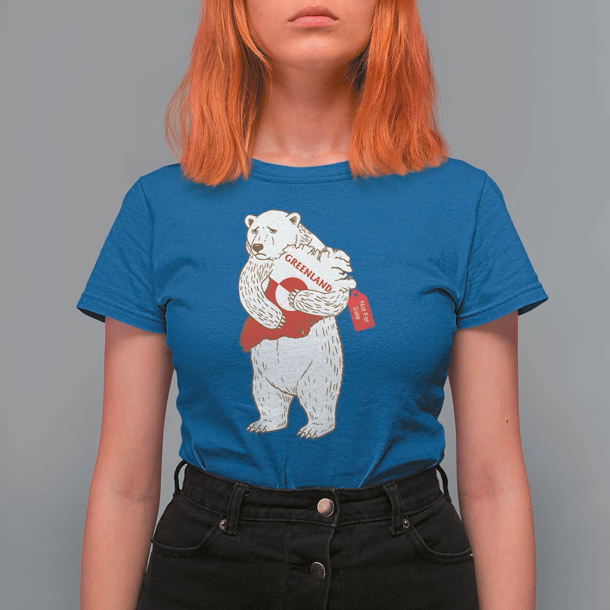 Greenland Is Not For Sale T Shirt For Women Greenland Bear Hug